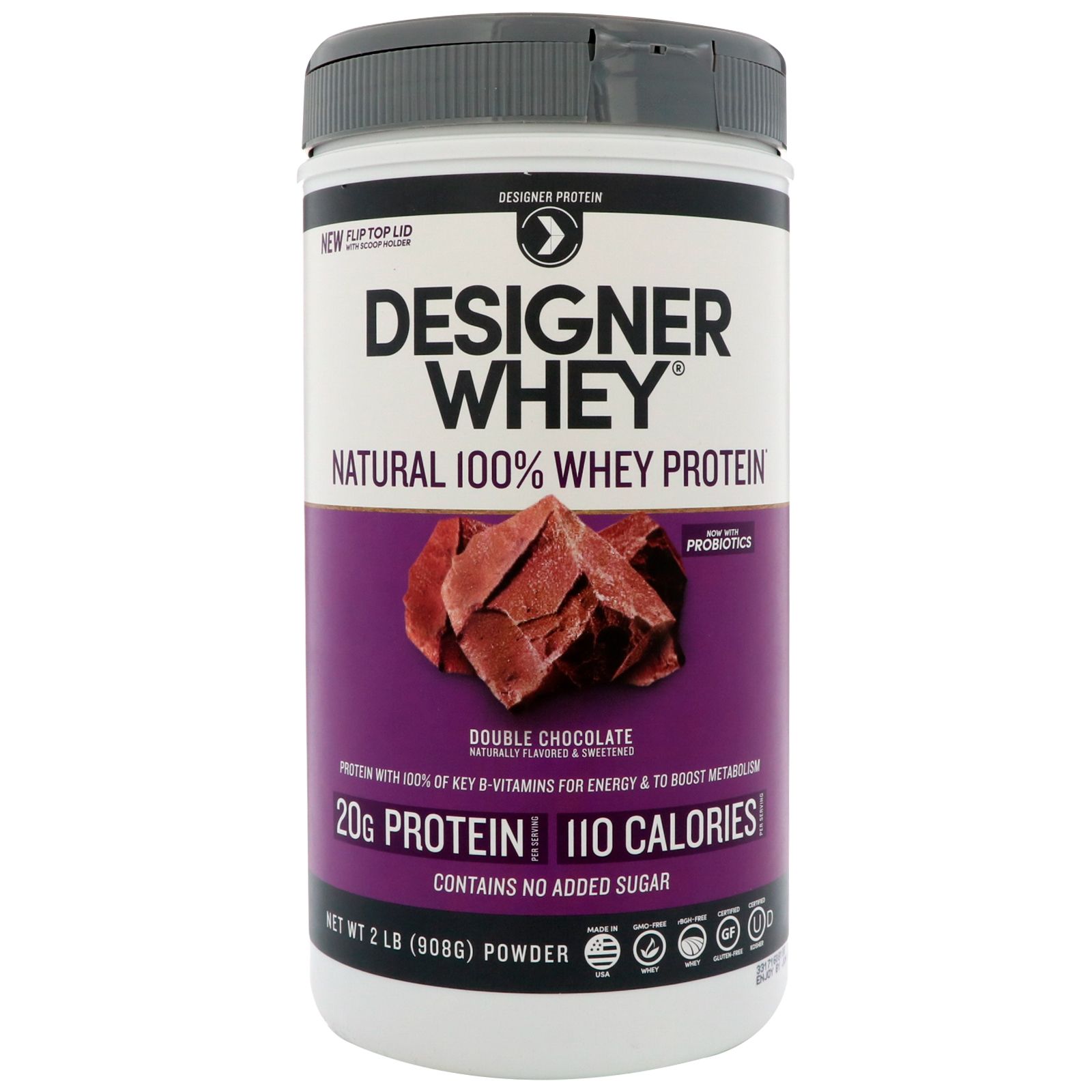 цена Designer Protein Designer Whey натуральный 100%-ный сывороточный белок двойной шоколад 908 г (2 фунта)