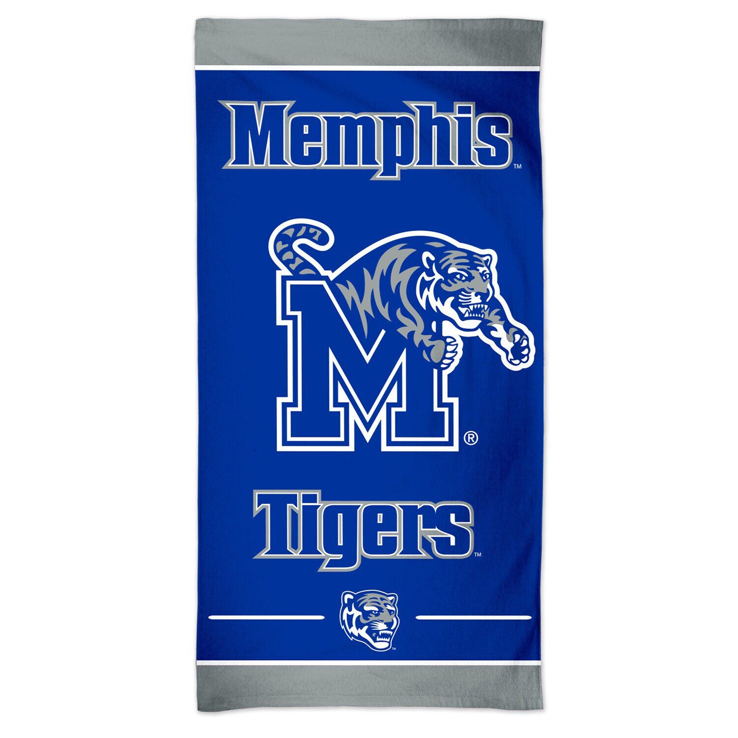 

Пляжное полотенце Spectra с основным логотипом WinCraft Memphis Tigers 30 x 60 дюймов