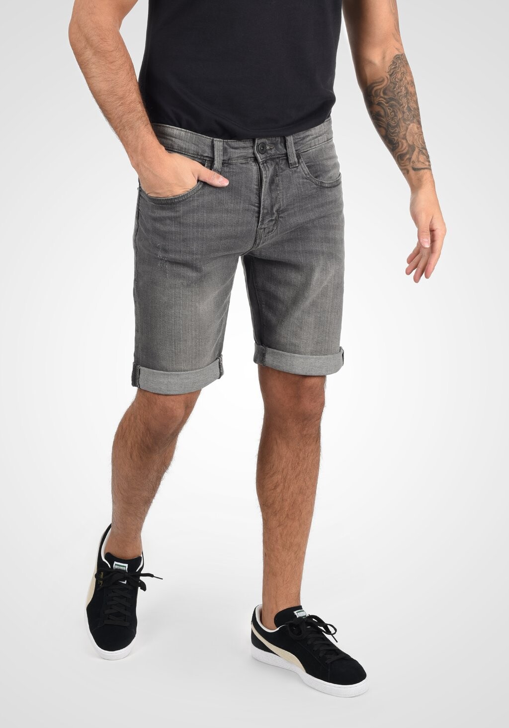 

Джинсовые шорты INDICODE JEANS, светло-серый