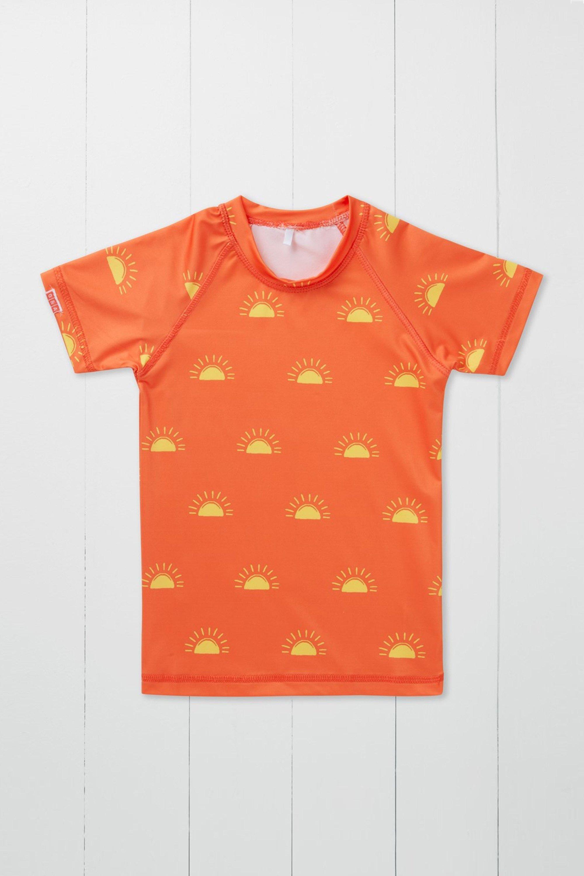 Детский жилет от сыпи с принтом Sun Grass & Air, оранжевый