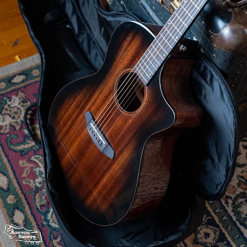цена Акустическая гитара Breedlove Wildwood Pro Concerto All Mahogany Suede Cutaway Acoustic Guitar w/ Fishman Pickup #5407
