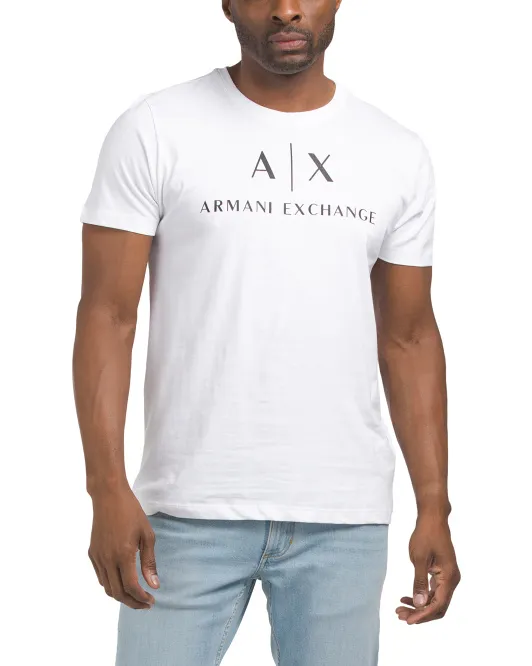 

Футболка с логотипом Armani Exchange, белый