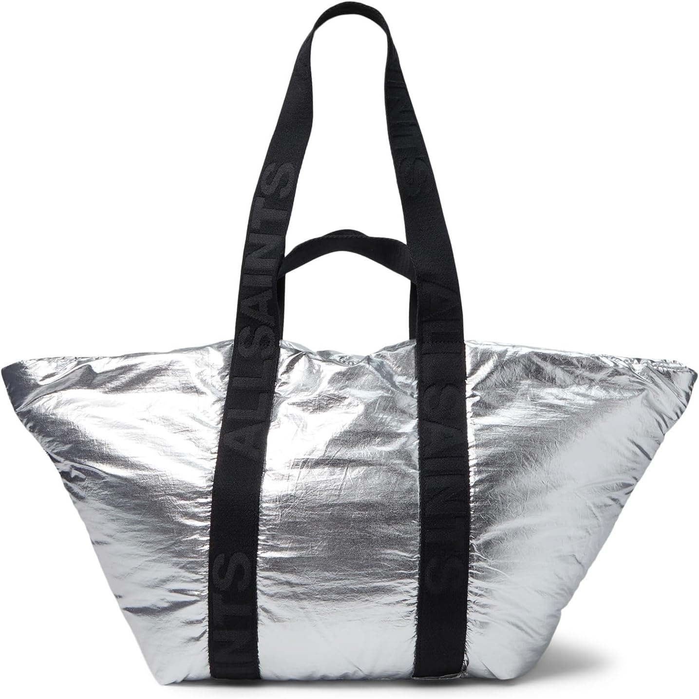 Нейлоновая сумка-тоут Esme East/West AllSaints, цвет Silver