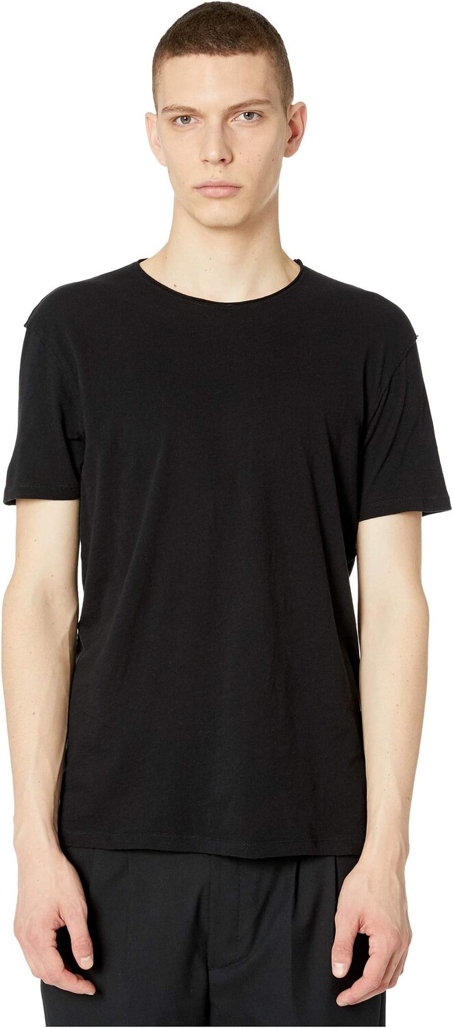 

Фигурная футболка для экипажа AllSaints, цвет Jet Black
