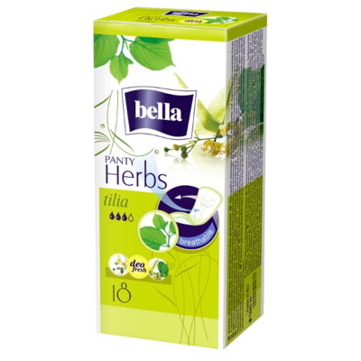 Гигиенические прокладки, 18 шт. Bella, Panty Herbs Tilia прокладки bella herbs comfort липовый цвет 10 шт