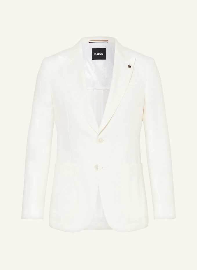 

Hutson slim fit пиджак из льна Boss, белый