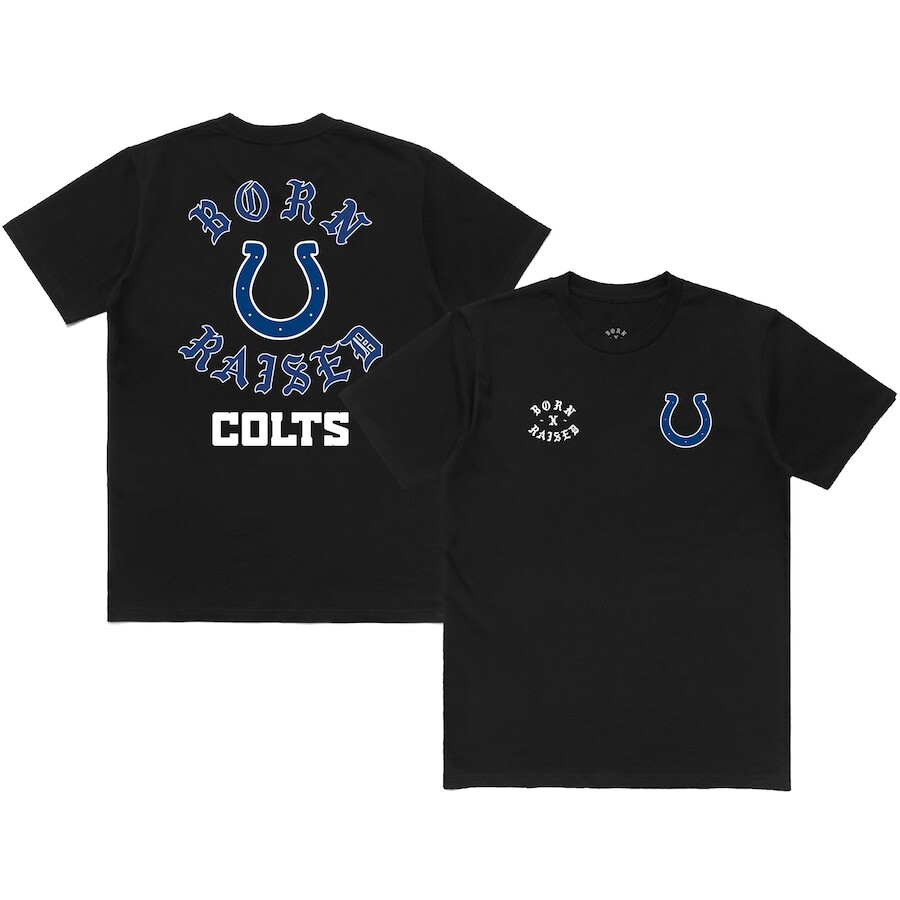 

Футболка с коротким рукавом Born x Raised Indianapolis Colts, черный