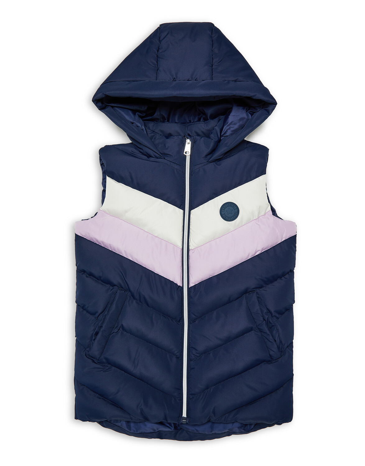 

Утепленный жилет Threadgirls THB Hooded Gillet with badge detail Vampy, синий