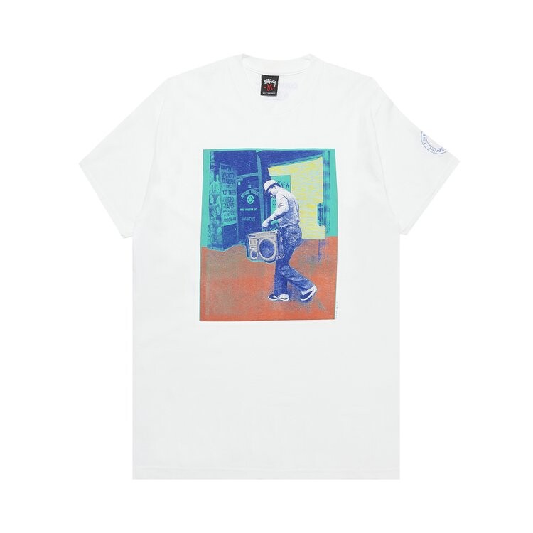 

Футболка Stussy Gear Boombox Man 'White', белый