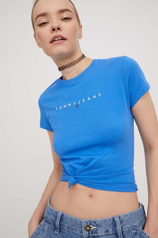 

Хлопковая футболка Tommy Jeans, синий