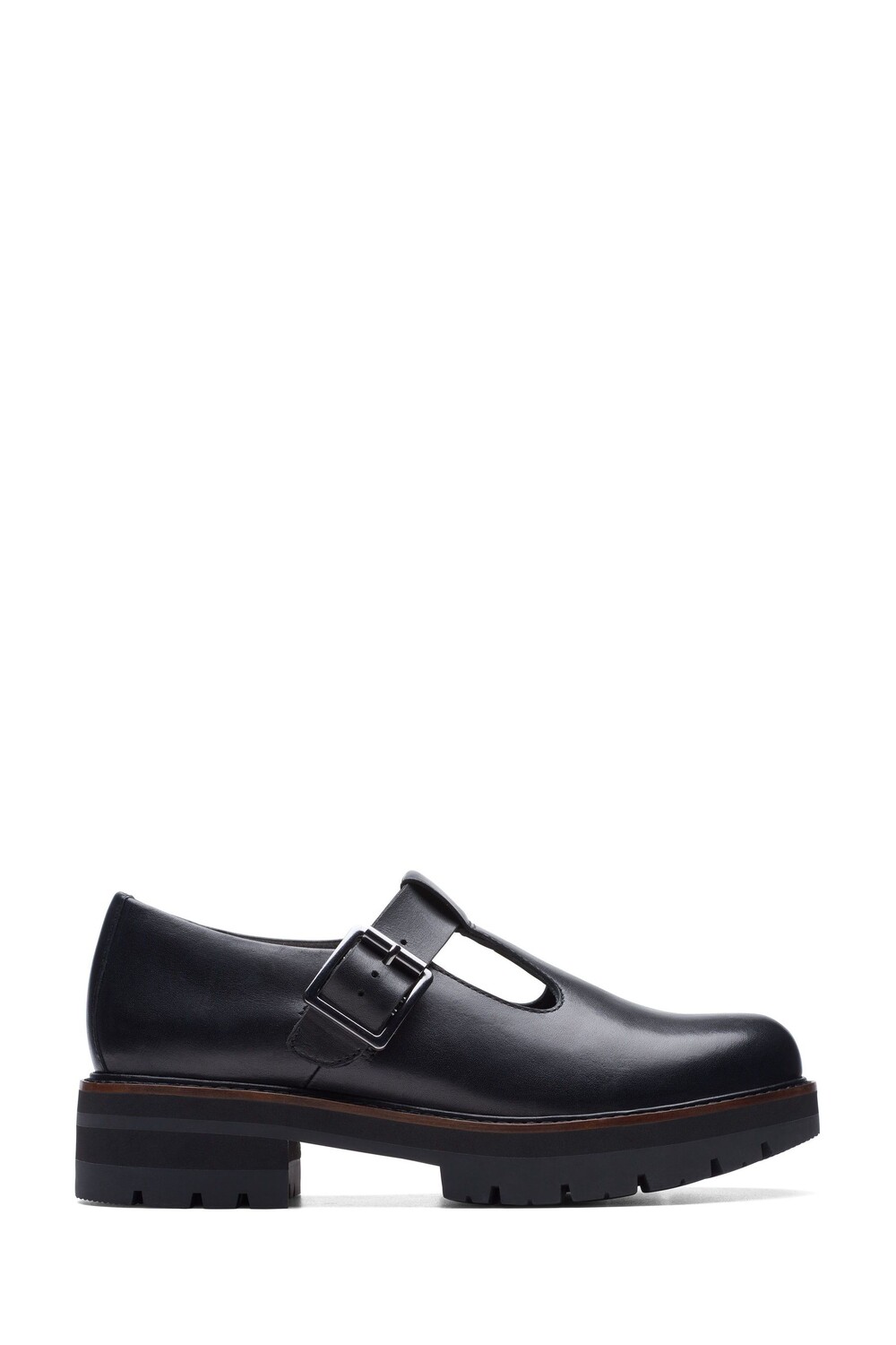 

Туфли Orianna с кожаными ремешками Clarks, черный