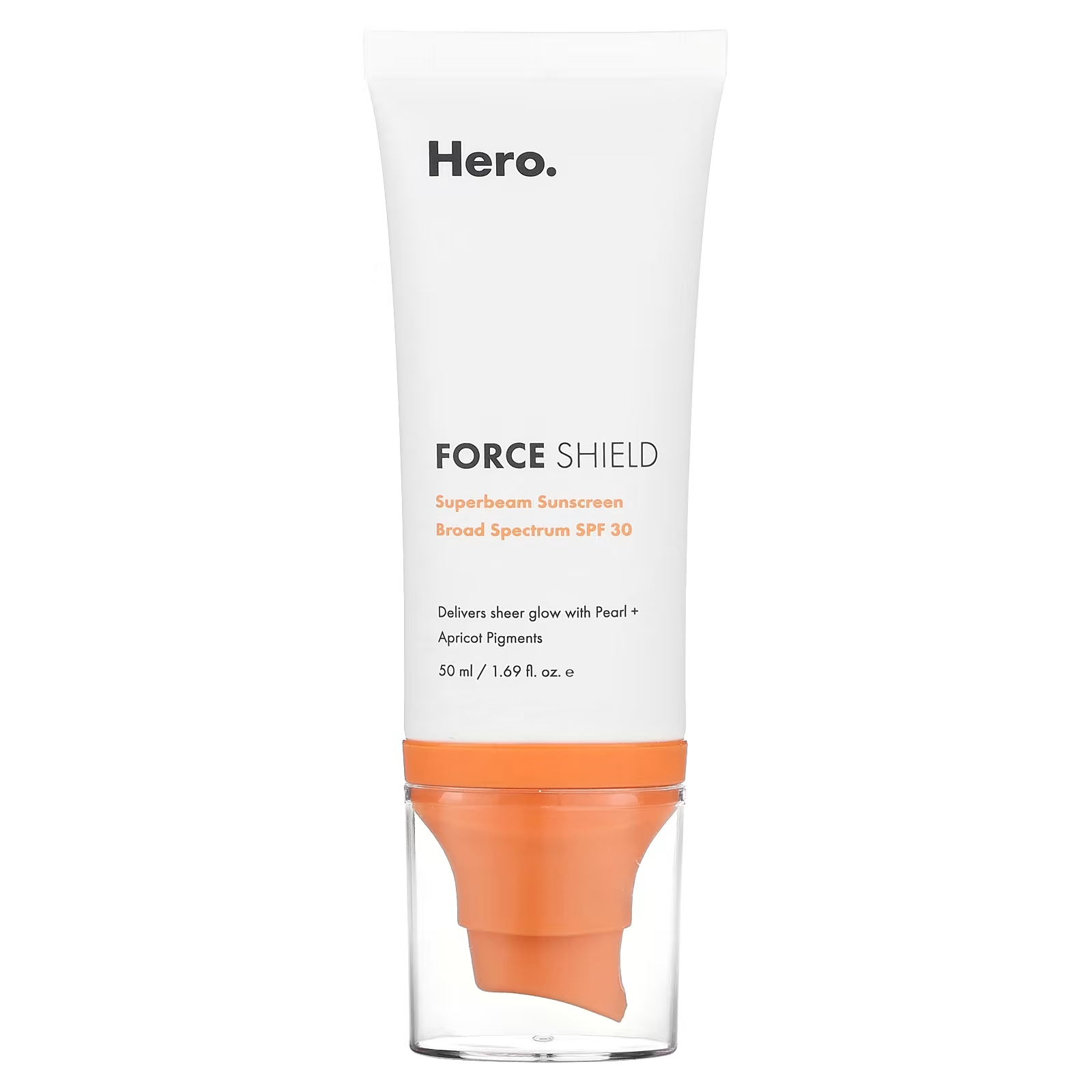 Солнцезащитный крем Hero Cosmetics Force Shield Superbeam SPF 30, 50 мл. hero cosmetics force shield спрей для сброса supercharged 50 мл 1 69 жидк унции