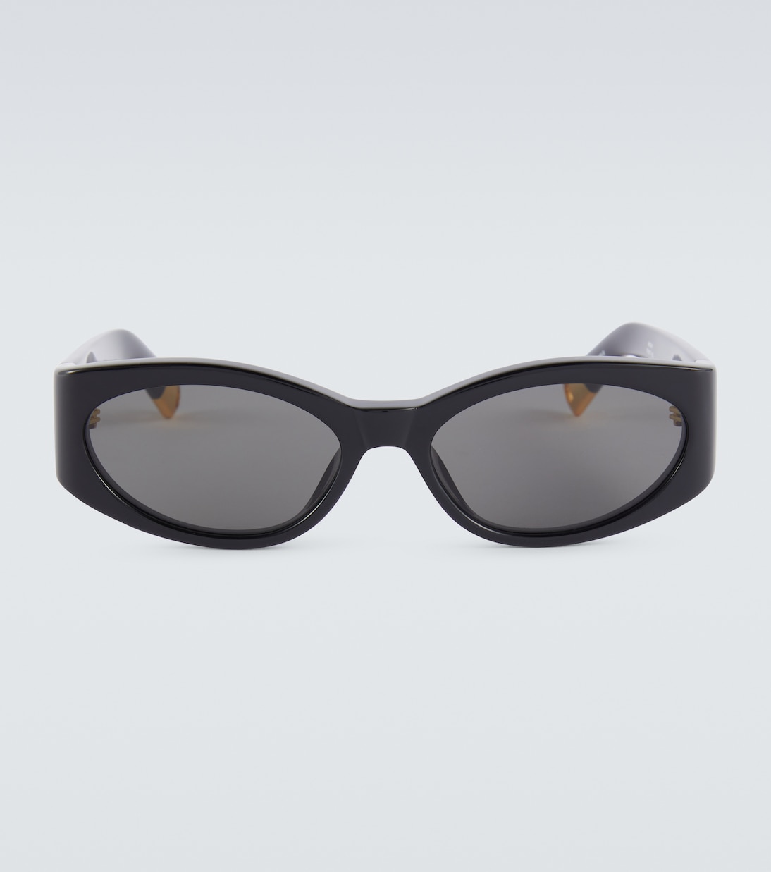 Овальные солнцезащитные очки les lunettes ovalo Jacquemus, черный