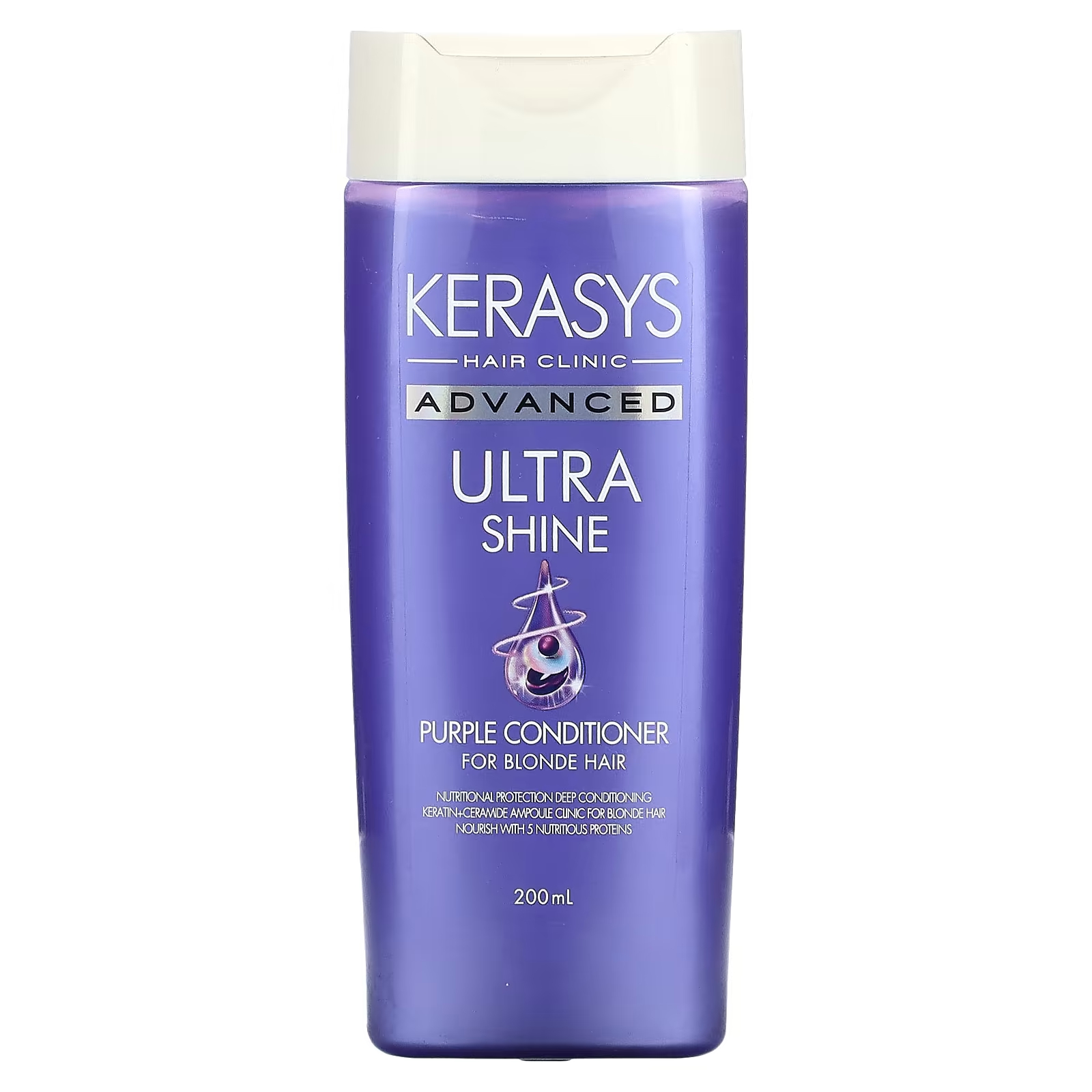 цена Кондиционер Kerasys Ultra Shine Purple для светлых волос, 200 мл.