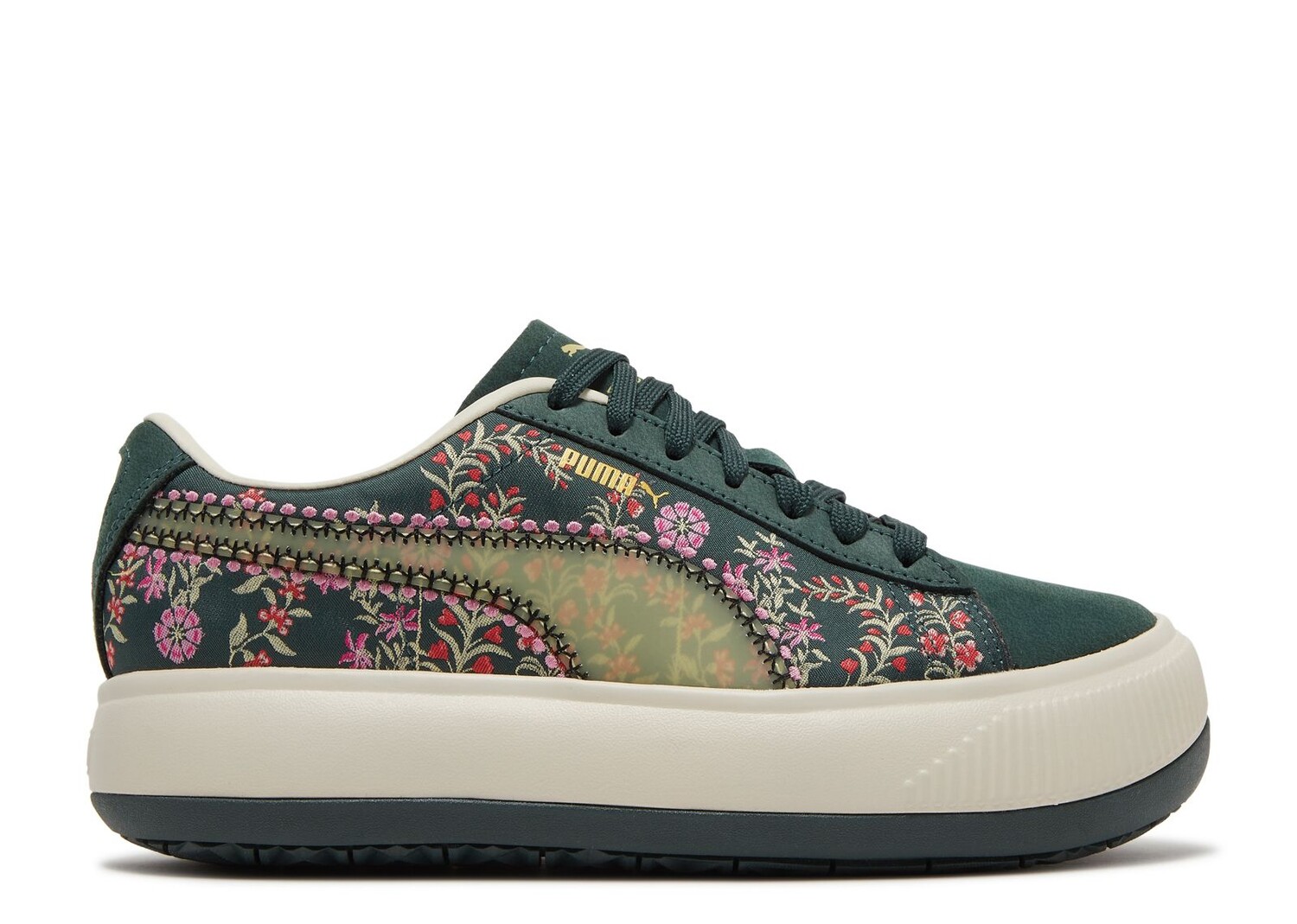 Кроссовки Puma Liberty Of London X Wmns Suede Mayu 'Floral', зеленый