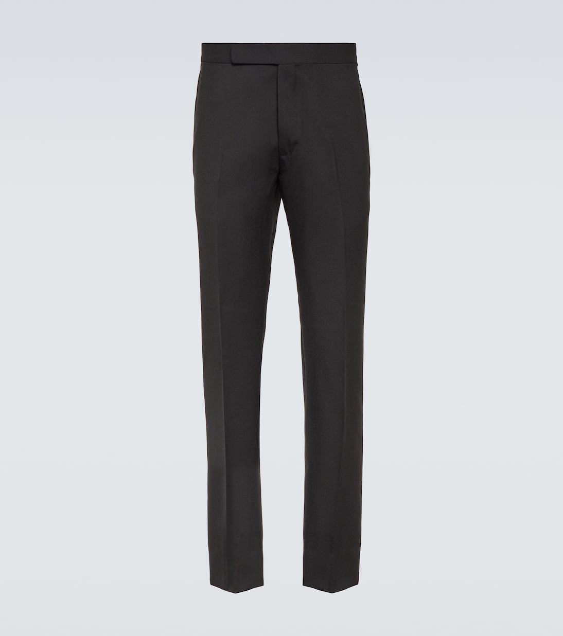 цена Шерстяные прямые брюки Ralph Lauren Purple Label, черный