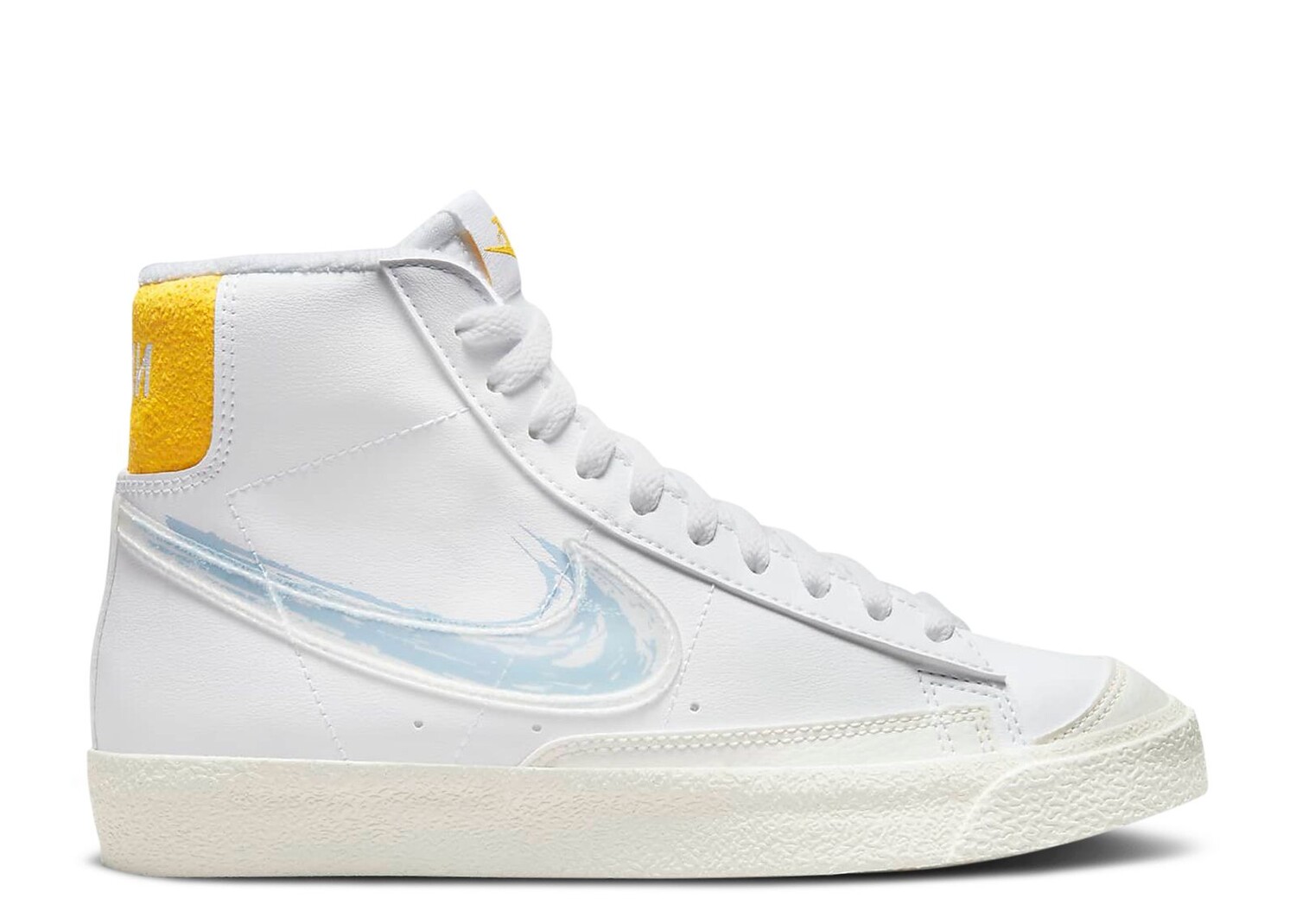 

Кроссовки Nike Blazer Mid '77 Gs 'Brushstroke - Royal Tint', белый