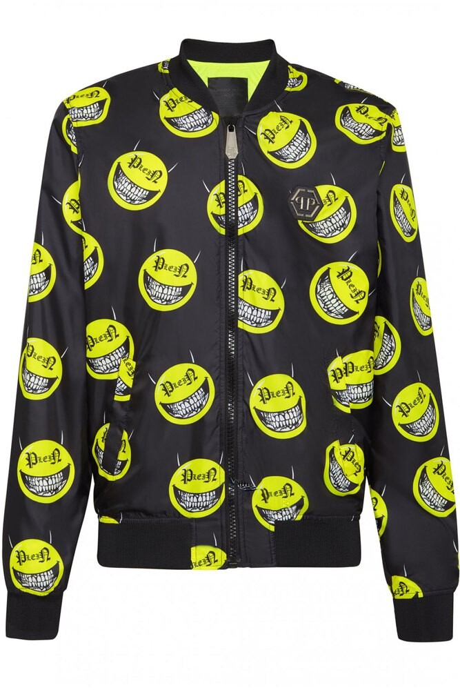 

Куртка Philipp Plein Evil Smile Bomber, черный