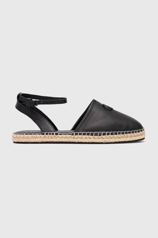 

Кожаные эспадрильи ESPADRILLE HYBRID W/HW Calvin Klein, черный