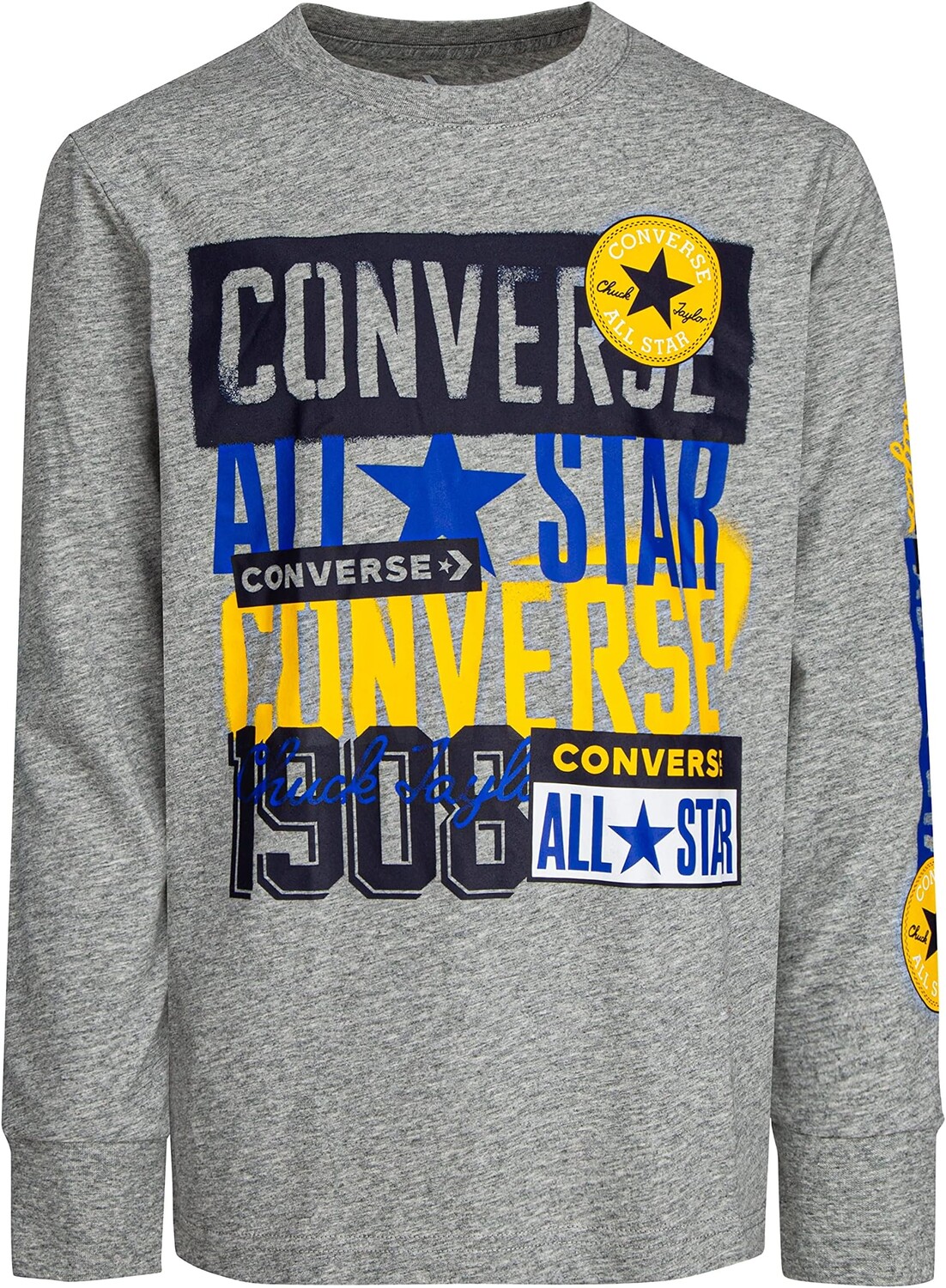 

Футболка Converse Logo Stamp Long Sleeve Tee, цвет Dark Grey