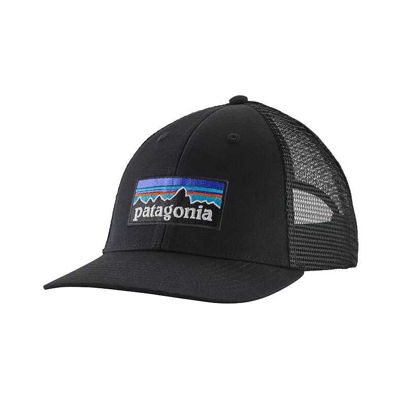Мужская кепка Patagonia P-6 Logo LoPro Trucker Hat, черный