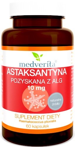 Medverita, БАД, Астаксантин 10 мг, 60 капсул, мультиколор