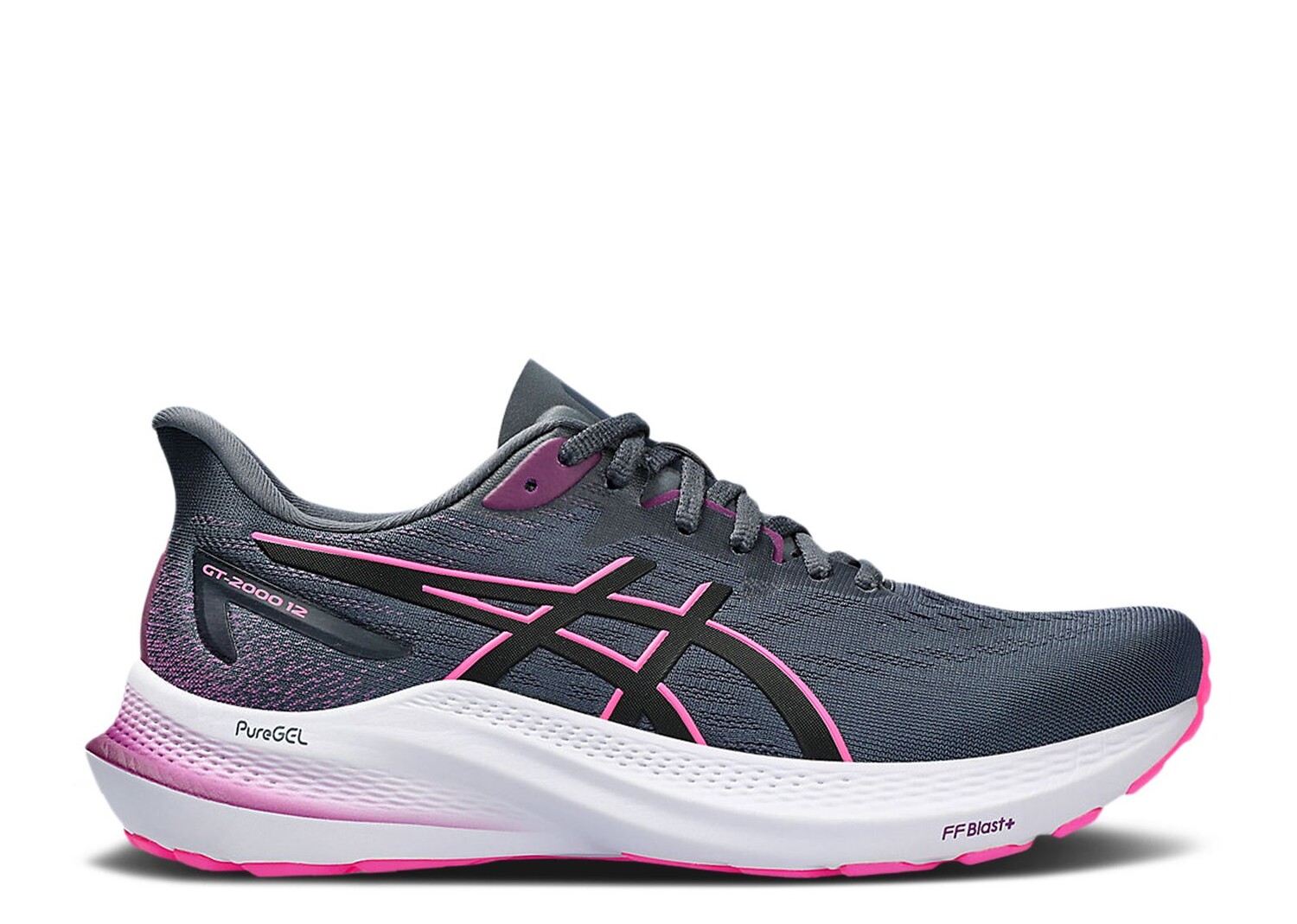 

Кроссовки ASICS Wmns Gt 2000 12 Wide 'Tarmac Pink', серый