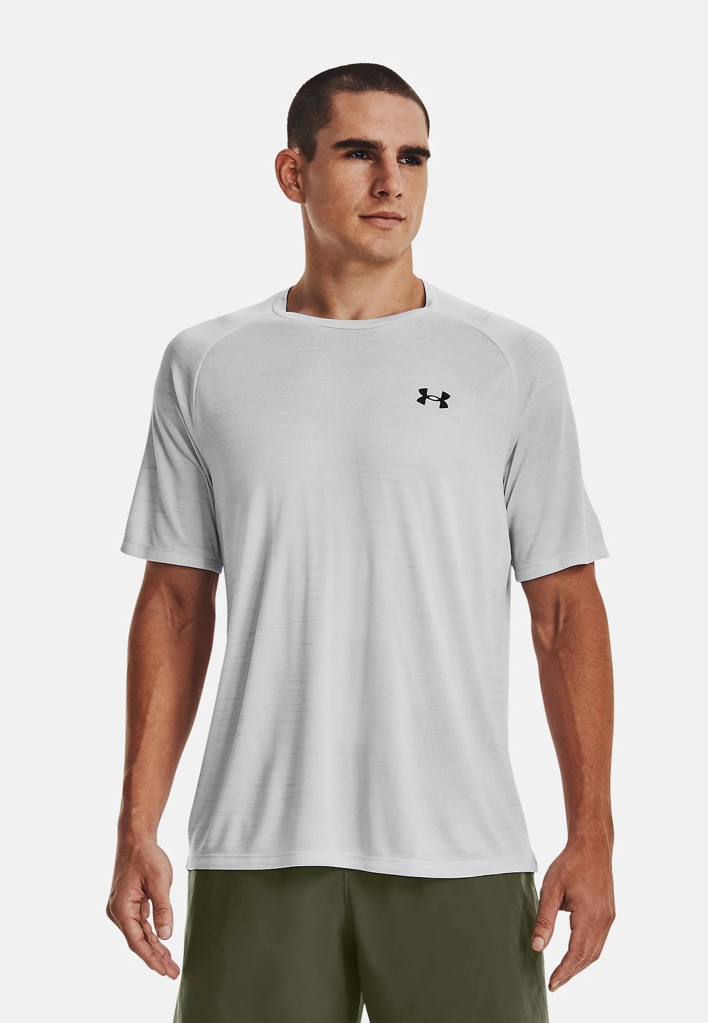 Спортивная футболка TIGER TECH Under Armour, гало-серый/черный фотографии