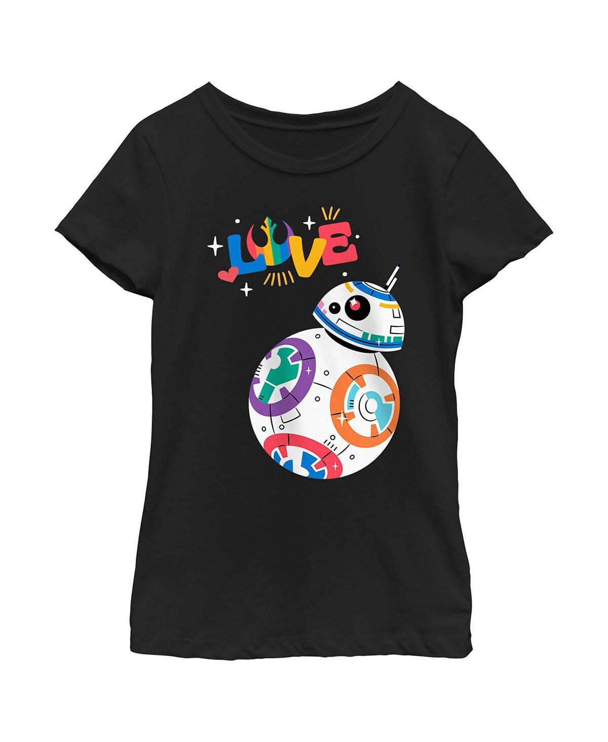 

Детская футболка Star Wars Pride Rainbow Love BB-8 для девочек Disney Lucasfilm