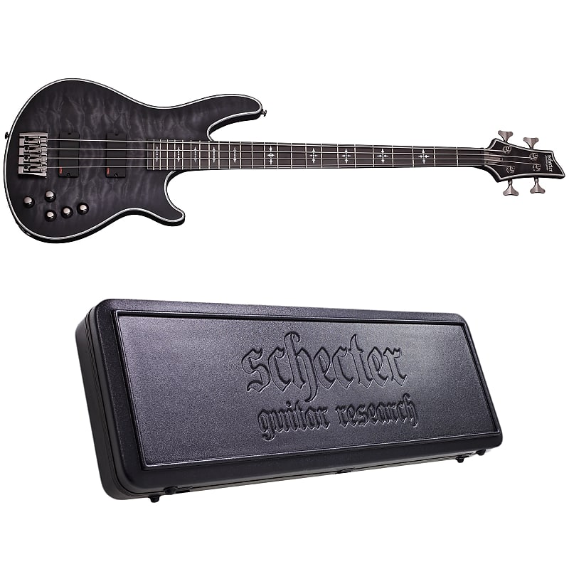 

Басс гитара Schecter Hellraiser Extreme-4 See-Thru Black Satin STBLS Electric Bass + Hard Case Extreme 4