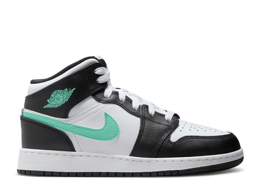 

Кроссовки Air Jordan Air Jordan 1 Mid Gs 'Green Glow', белый