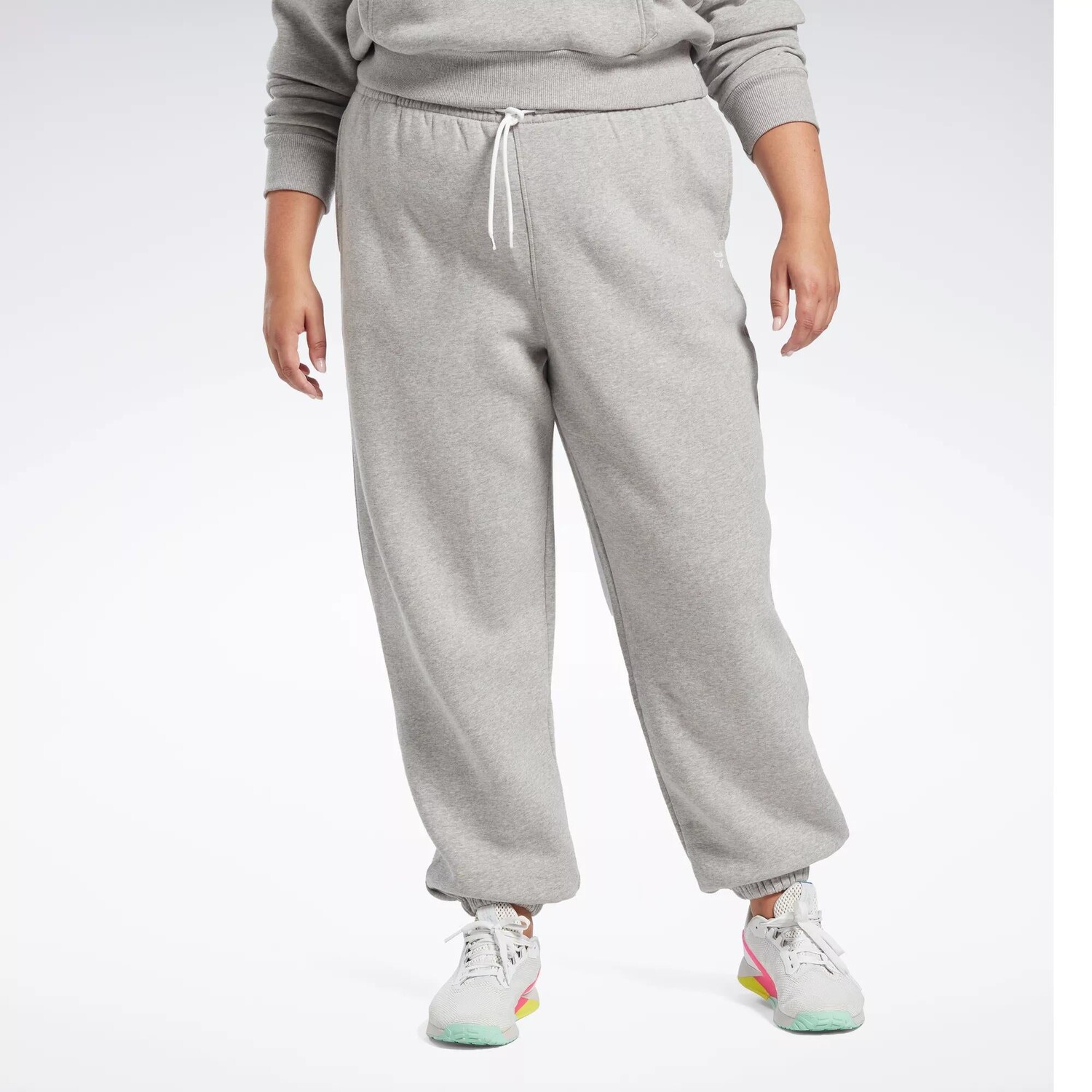 

Флисовые джоггеры Reebok Identity (большие размеры), цвет Medium Grey Heather