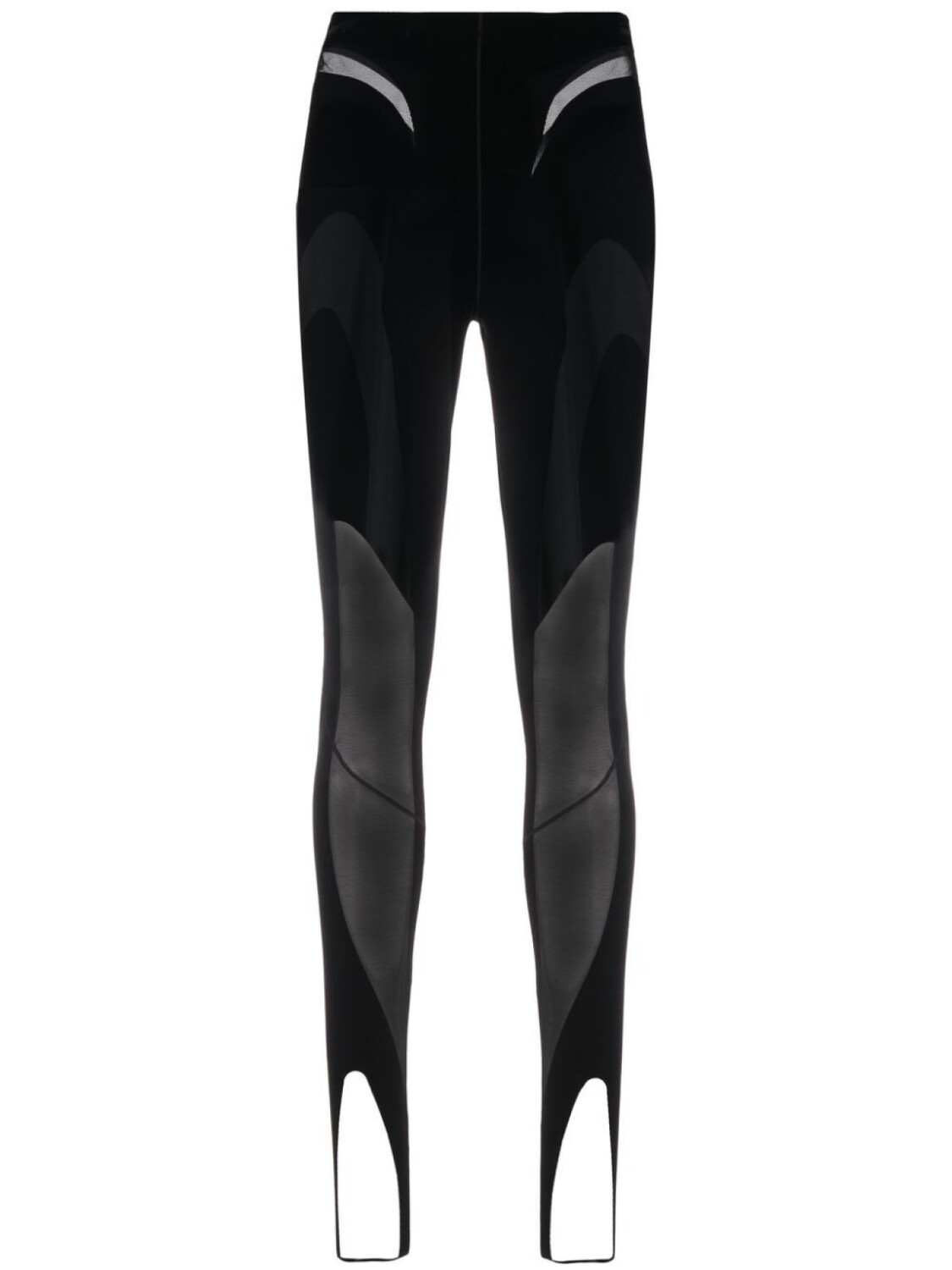 

Mugler полупрозрачные легинсы из коллаборации с Wolford, черный