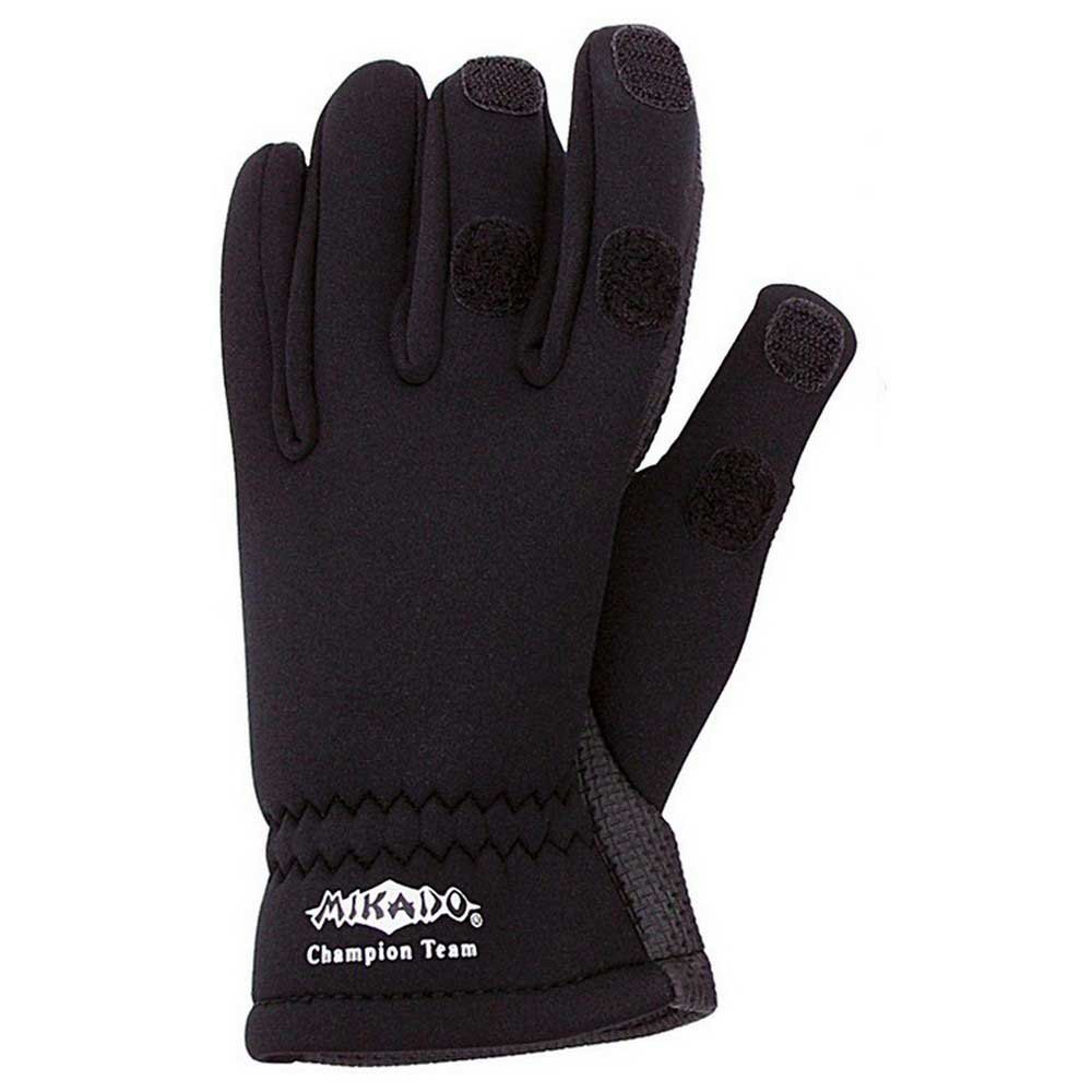 Длинные перчатки Mikado UMR-00, черный перчатки рыболовные mikado umr 09 размер xl