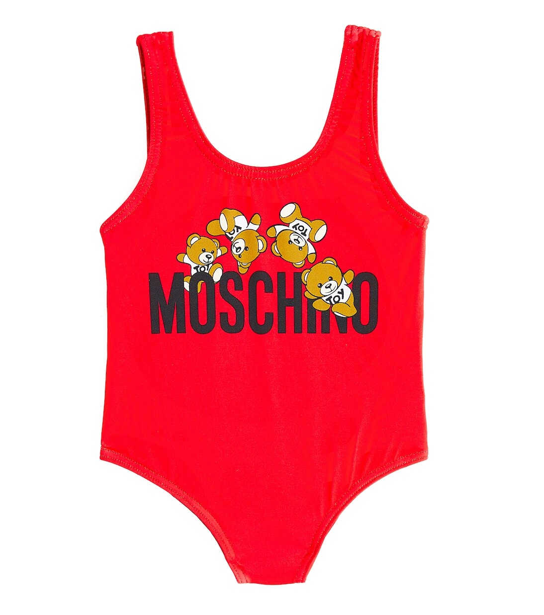 Купальник baby teddy bear Moschino, красный