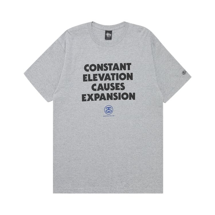 

Футболка Stussy Constant Elevation Causes Expansion 'Grey Heather', серый