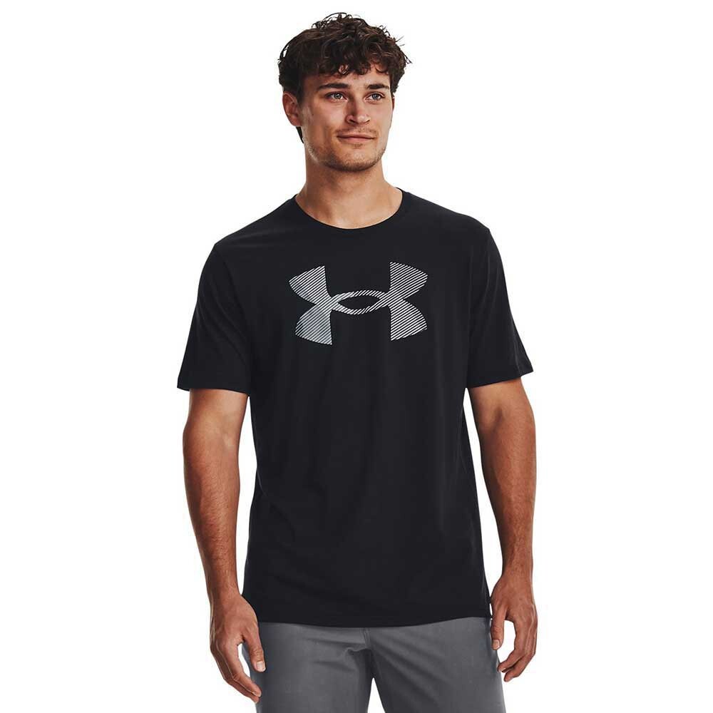 Футболка Under Armour Big Logo Fill, черный футболка мужская under armour run graphic print fill ss размер 46 48 1365696 860