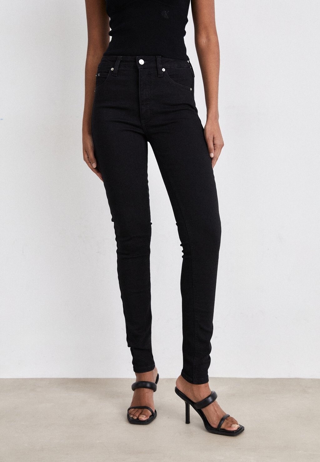 

Джинсы Skinny Fit HIGH RISE SKINNY Calvin Klein Jeans, цвет denim black