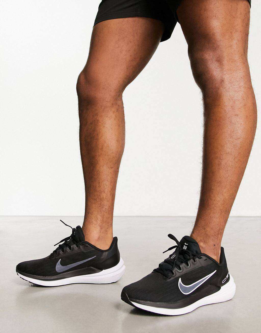 

Черные кроссовки Nike Running Air Winflo 9