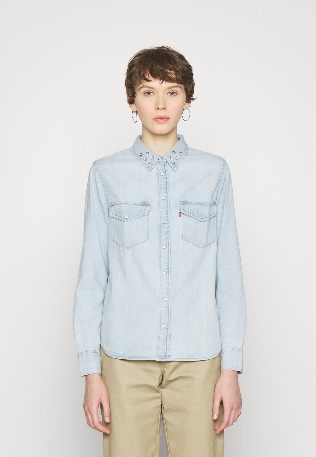 

Рубашка Levi's ICONIC WESTERN, цвет bling blau