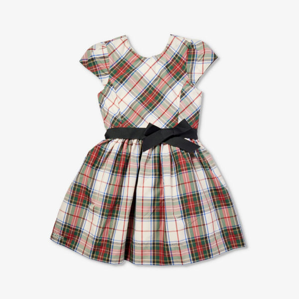 

Тканое платье в клетку с фирменной вышивкой Martyna 7-16 лет Polo Ralph Lauren, мультиколор