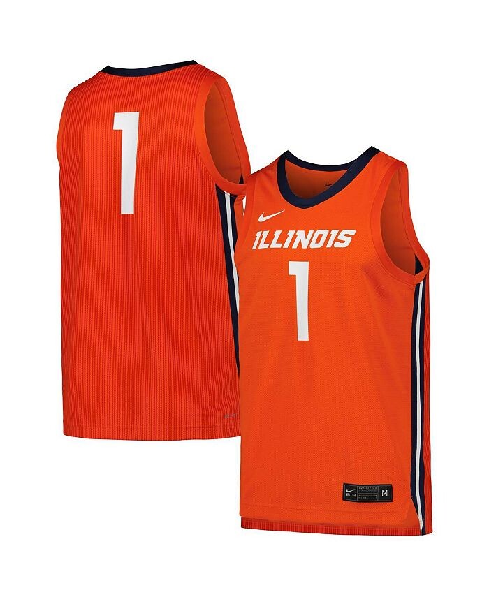 

Мужская баскетбольная майка оранжевого цвета Illinois Fighting Illini Replica Nike, оранжевый