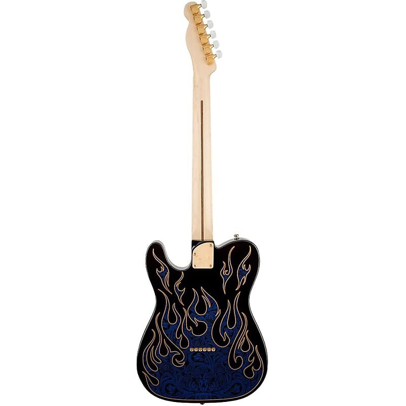 

Электрогитара Fender Artist Series James Burton Telecaster Electric Guitar Blue Paisley Flames