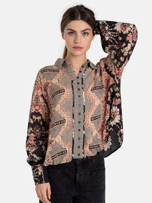 

Блузка-Дева малышка Free People, черный