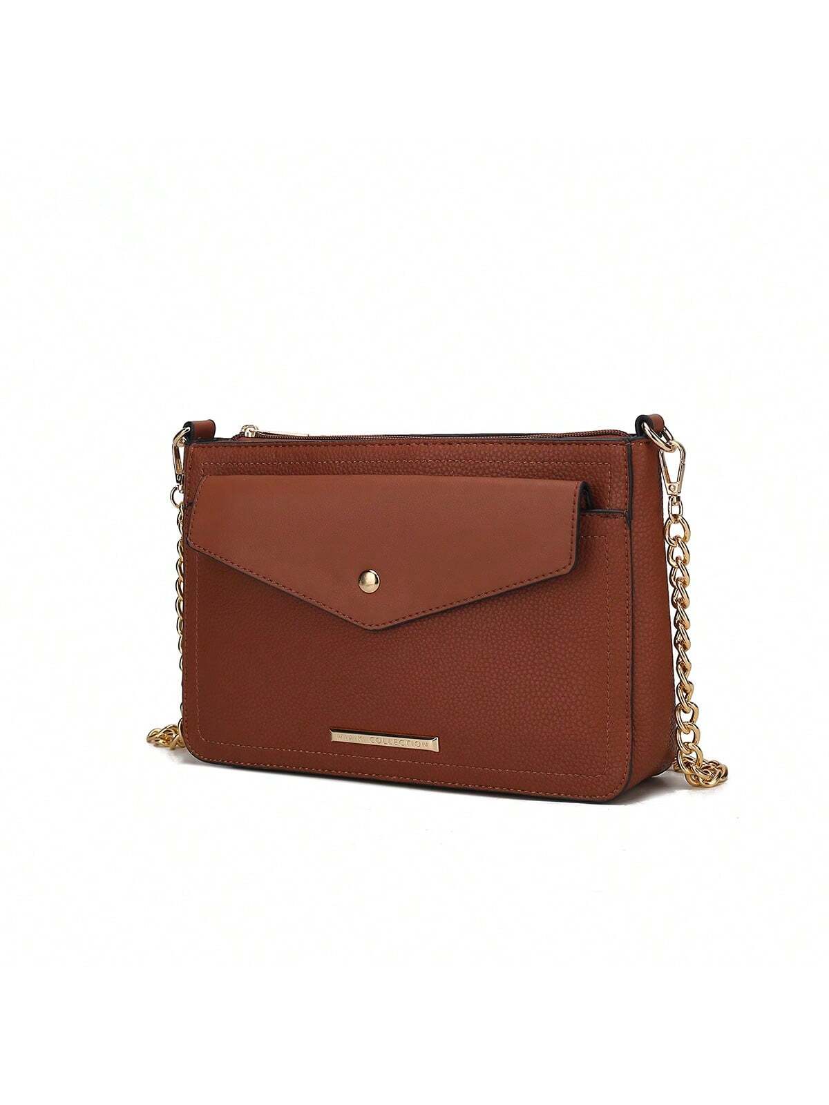 Коллекция MKF Женская сумка через плечо 3-в-1 из веганской кожи Maribel, повседневная сумка-кроссовер , коричневый сумка клатч повседневная черный