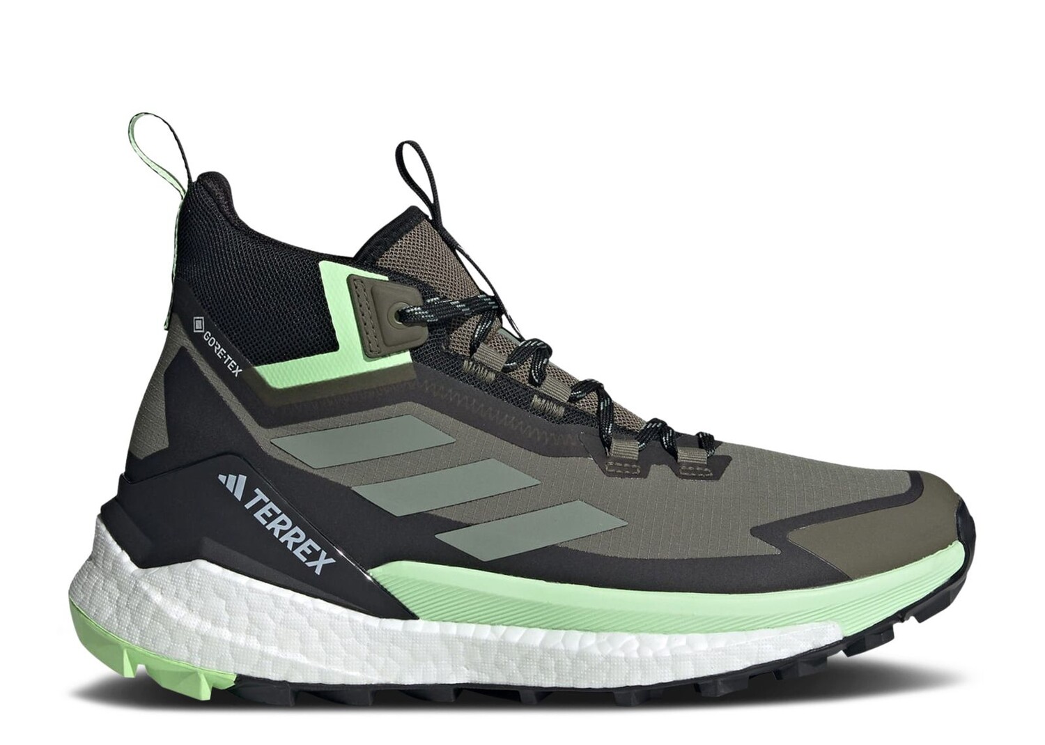 

Кроссовки adidas Terrex Free Hiker Gore-Tex 2.0 'Olive Strata Silver Green', зеленый, Зеленый;серый