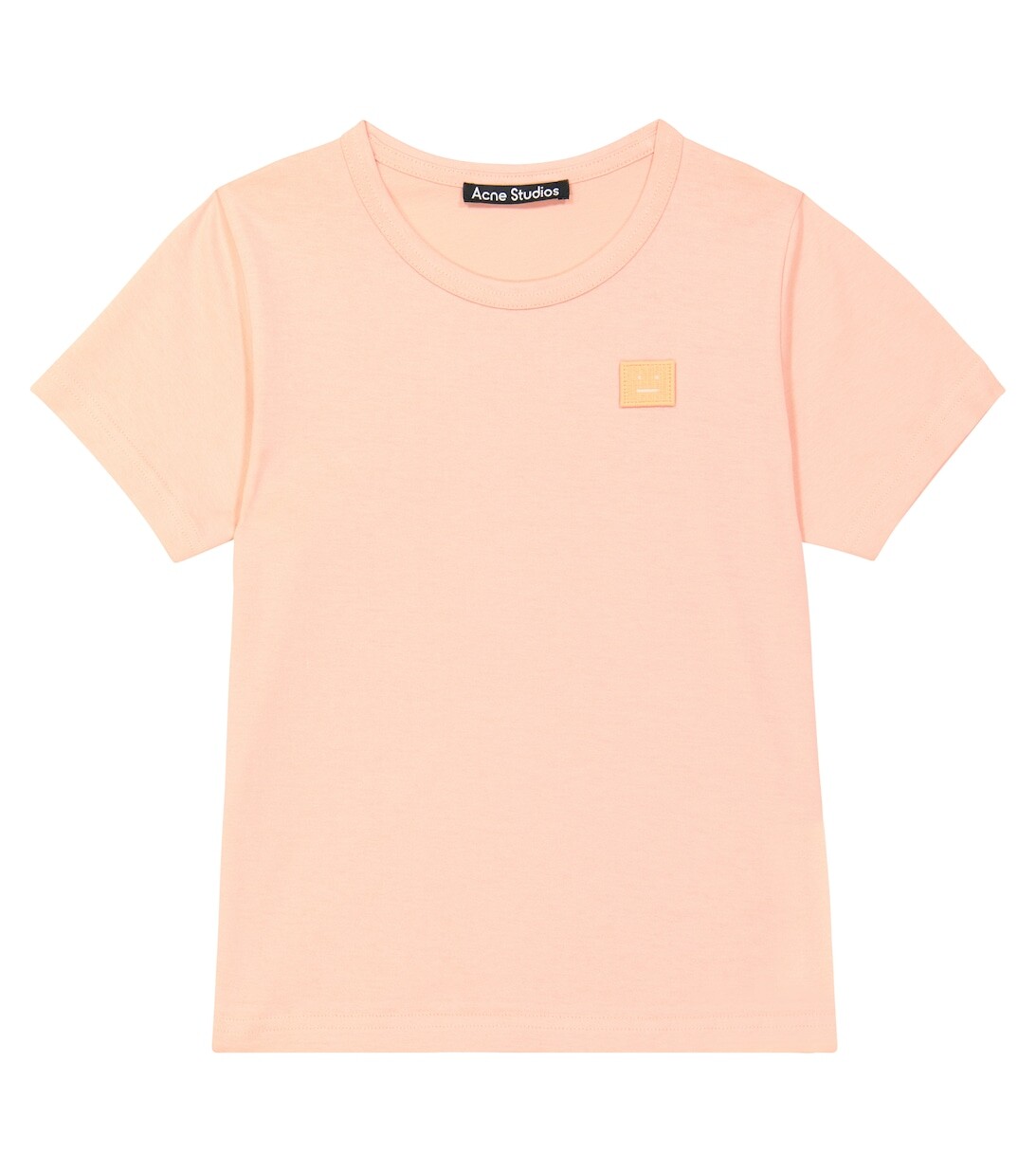 

Хлопковая футболка Mini Nash Face Acne Studios, розовый