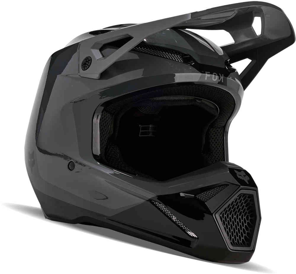 Шлем для мотокросса V1 Nitro MIPS FOX, черный/серый