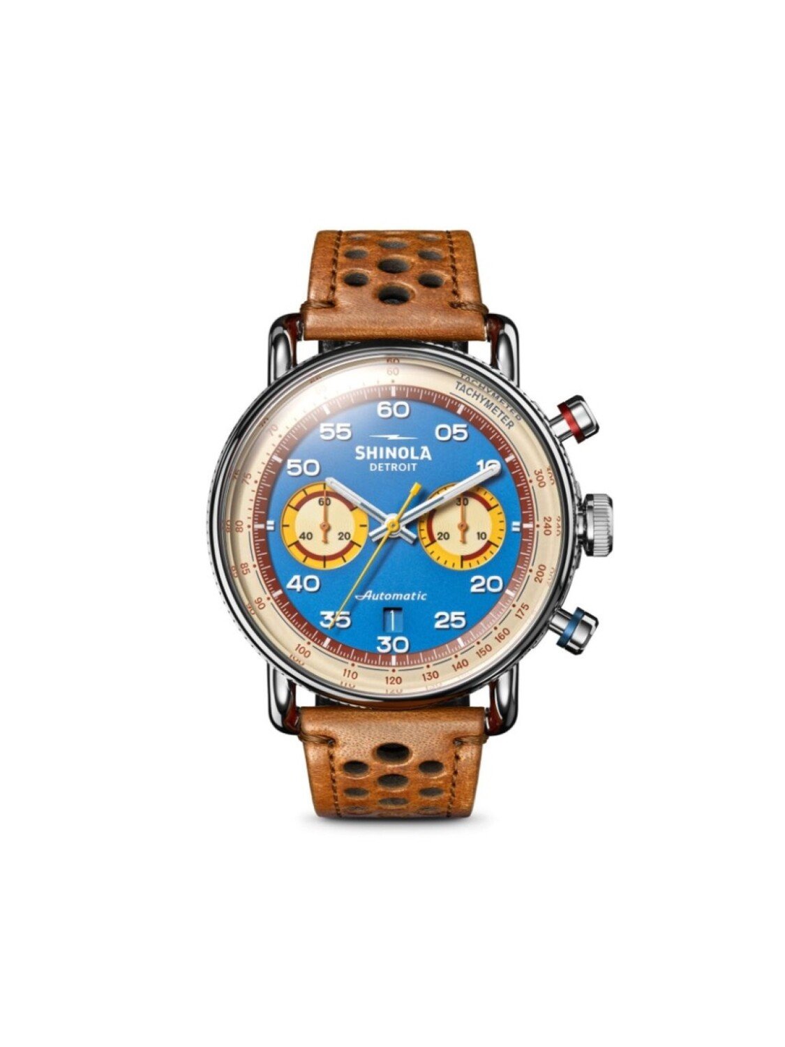 

Shinola наручные часы Chronograph Round 44 мм, синий