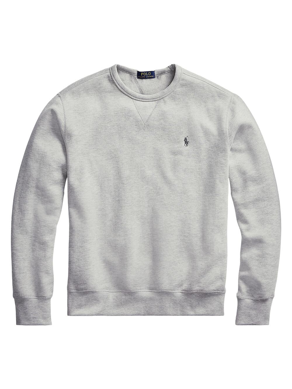 

Флисовая толстовка с круглым вырезом Polo Ralph Lauren, Серый